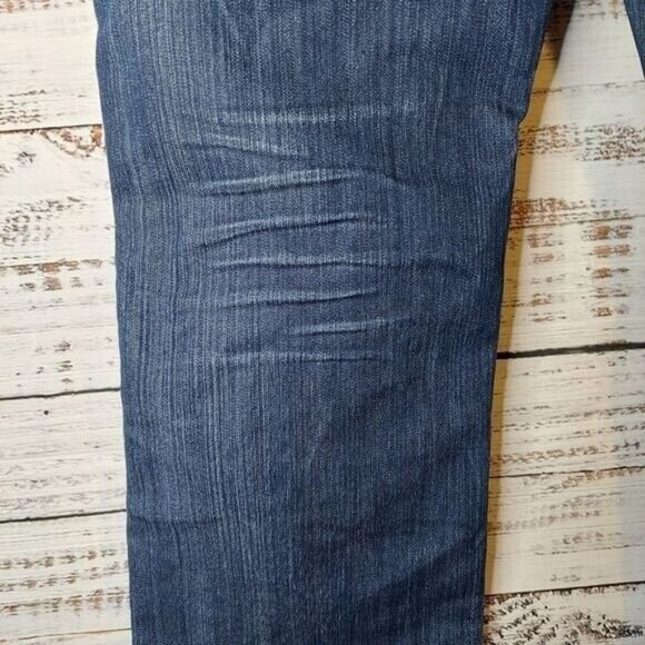 Parasuco Womens Blue Jeans Sz 10 Y2K Beading Back Front Pocket Bootcut Stretch - Picture 5 of 10